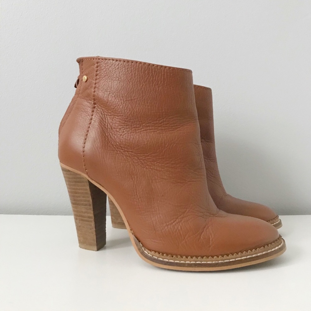 Chestnut Brown Ankle Boots - Picture 2 of 8